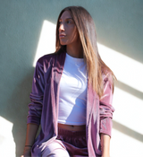 Veste Agathe Velours Rose