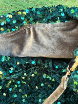 Sac Bourse Sequins Vert