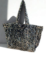 Cabas Sequins Argent / Velours