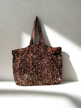 Cabas XL Sequins Bronze /reptile bronze