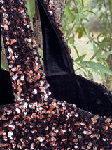 Cabas Sequins Bronze / Velours