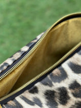 Pochette GM Fauve /Velours Curry