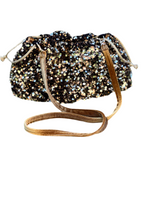 Sac Bourse Sequins Or
