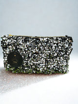 Pochette Celia Médium Sequins Argent /Velours