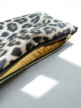 Pochette Médium Fauve /Velours Curry