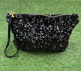 Pochette Eden Sequins Noir/velours