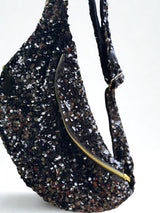 Sac Banane Sequins Noir