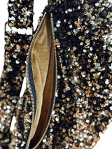 Sac Banane Sequins Or