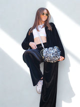 Sac Bourse Sequins Argent