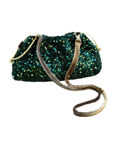 Sac Bourse Sequins Vert