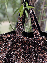 Cabas Sequins Bronze / Velours
