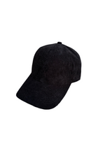 Casquette velours noire