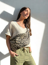 Sac Banane Fauve / jeans