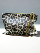 Pochette GM Fauve /Velours Curry