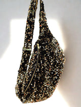 Sac Banane Sequins Or