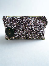 Pochette Celia Médium Sequins Rose /Velours