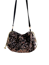 Sac Bourse Sequins Bronze