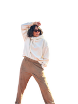 Pantalon Axel suedine camel