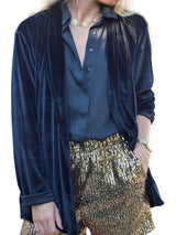 Veste Agathe Velours Noir