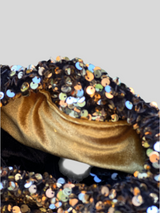 Sac Bourse Sequins Or