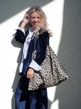 Veste Agathe Velours Bleu marine