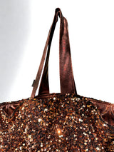 Cabas XL Sequins Bronze /reptile bronze