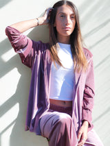 Veste Agathe Velours Rose