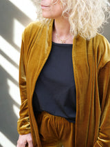 Veste Agathe Velours Curry