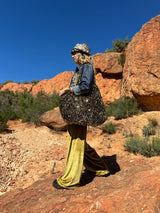 Cabas XL Sequins Or / Velours (réversible)