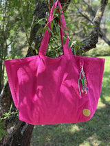Cabas Clothilde XL Beach fuschia