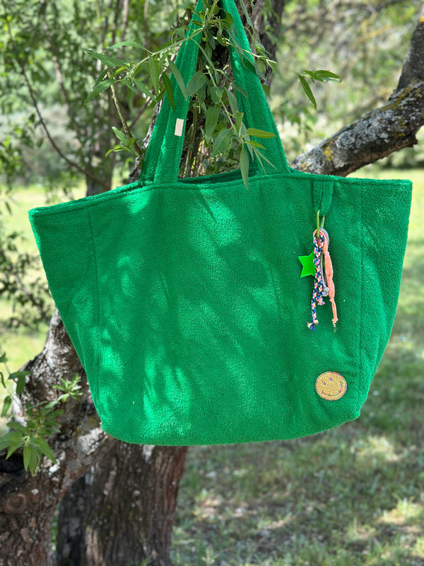 Cabas Clothilde XL Beach vert