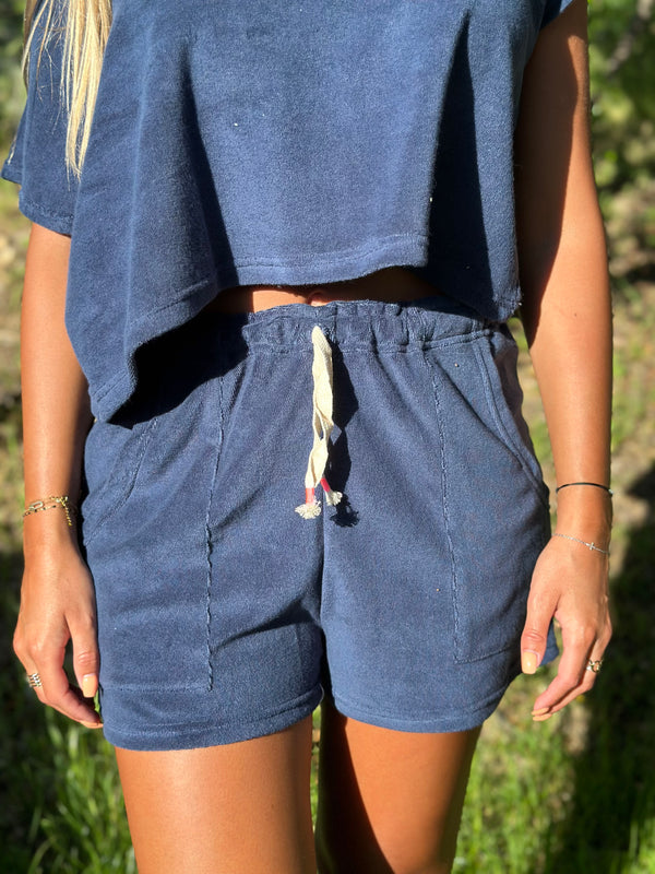 Short Anna bleu indigo