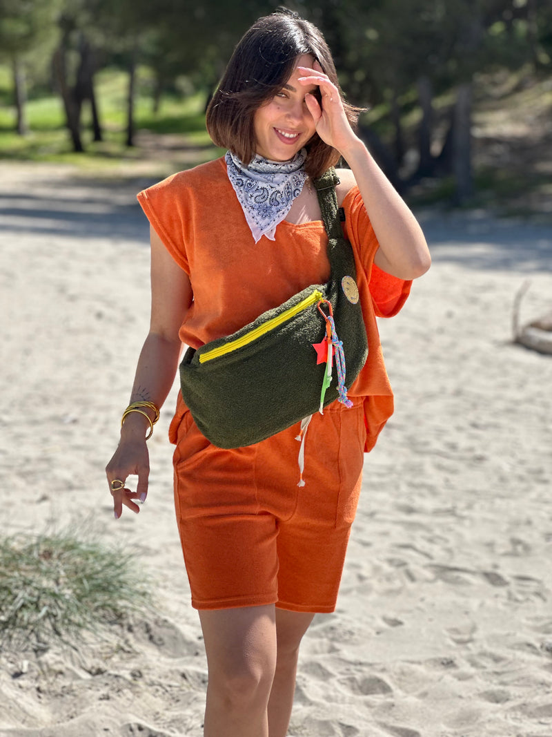 Sac Banane éponge kaki