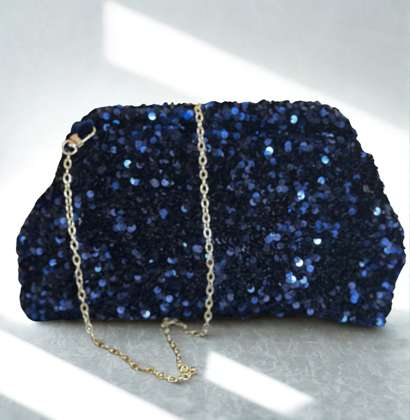 Pochette Nana Mykonos bleu marine
