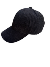 Casquette velours noire