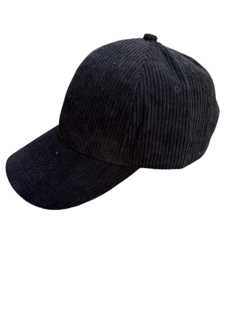 Casquette velours noire