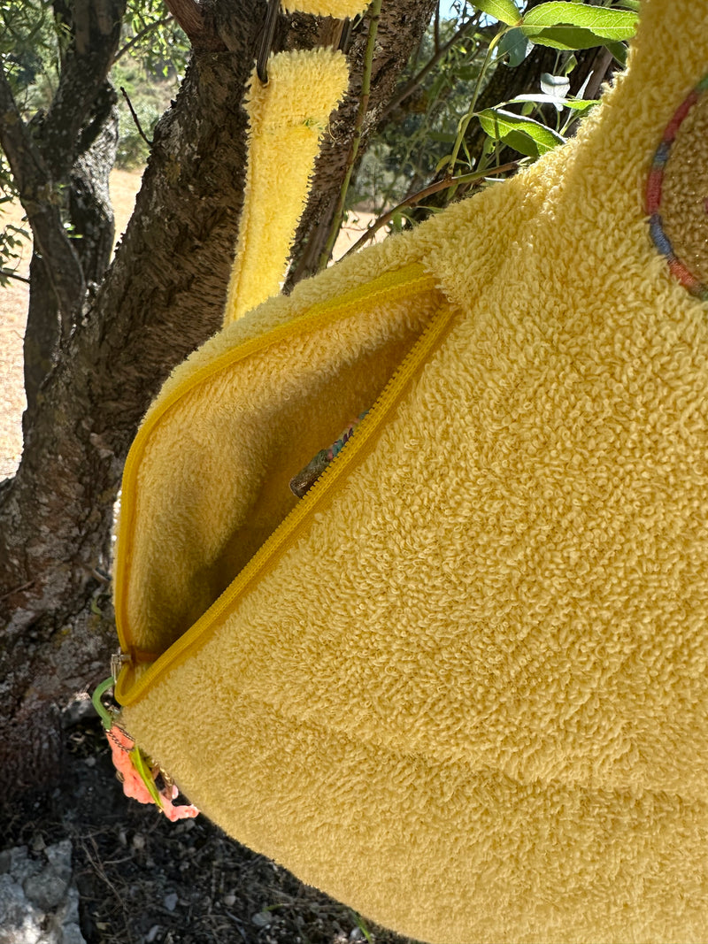 Sac Banane matelassé éponge jaune