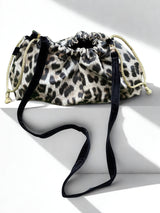 Sac Bourse Fauve /velours noir