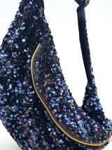 Sac Banane Sequins Bleu marine