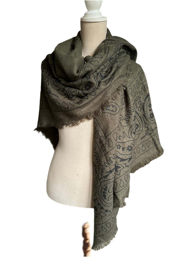 Étole Bandana kaki