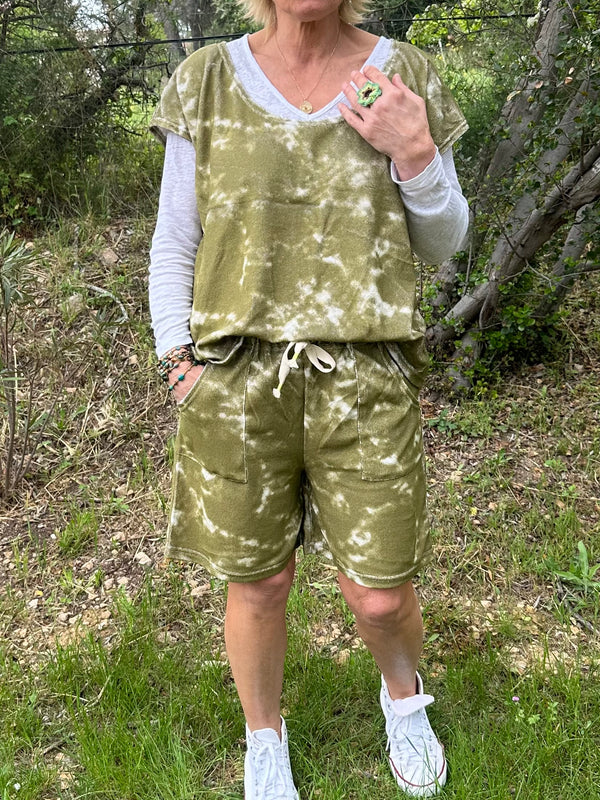 Bermuda Ursule Tie & Dye kaki