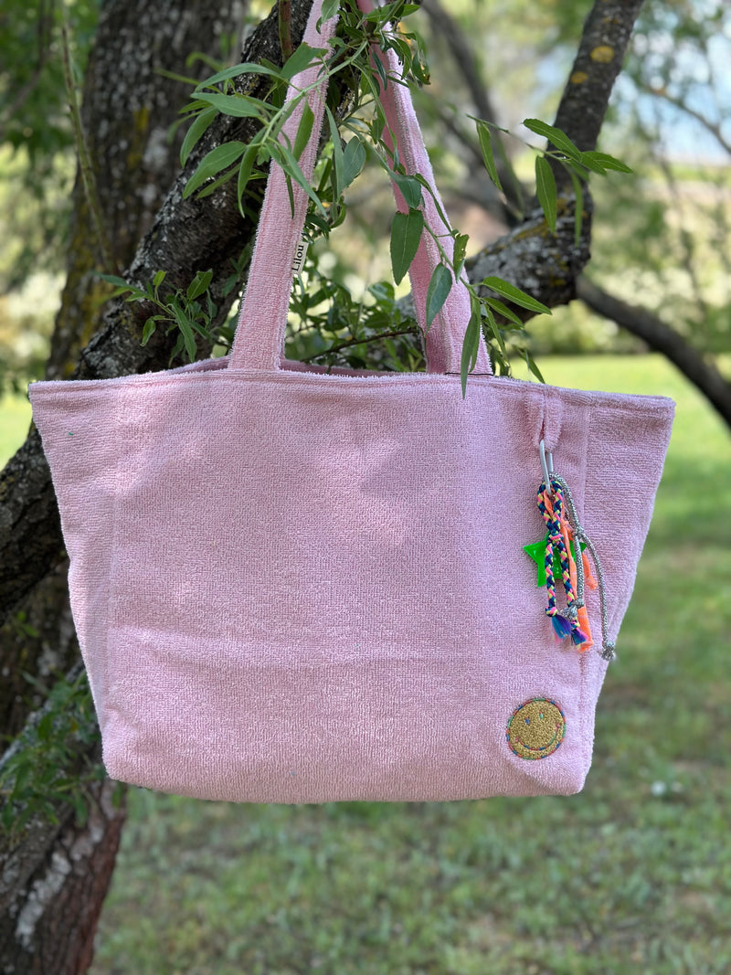 Cabas Clothilde Beach Rose pale