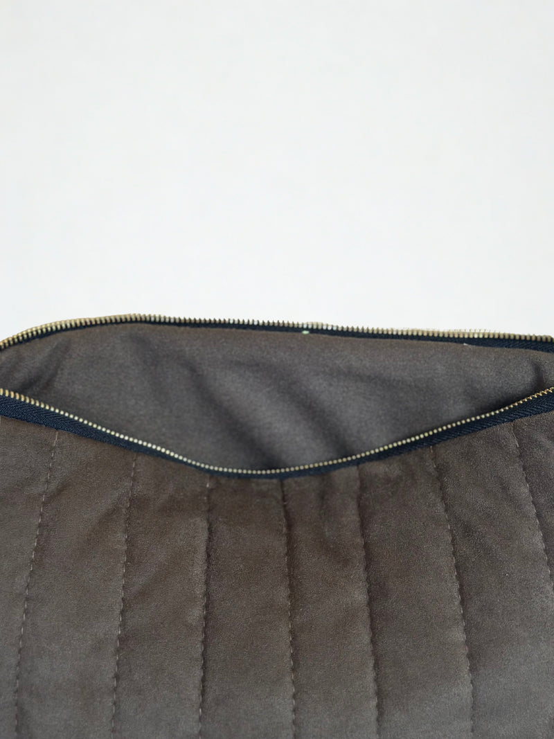 Pochette Eden Suédine kaki
