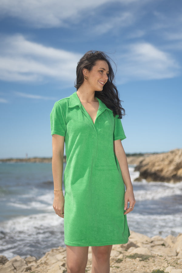Robe Polo vert