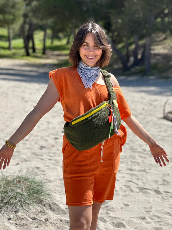 Sac Banane éponge kaki