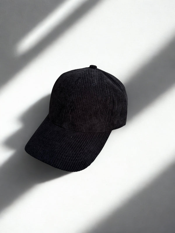 Casquette velours noire
