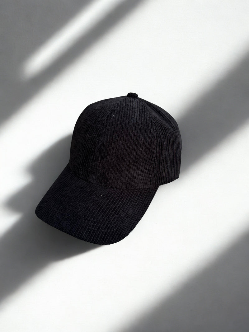 Casquette velours noire