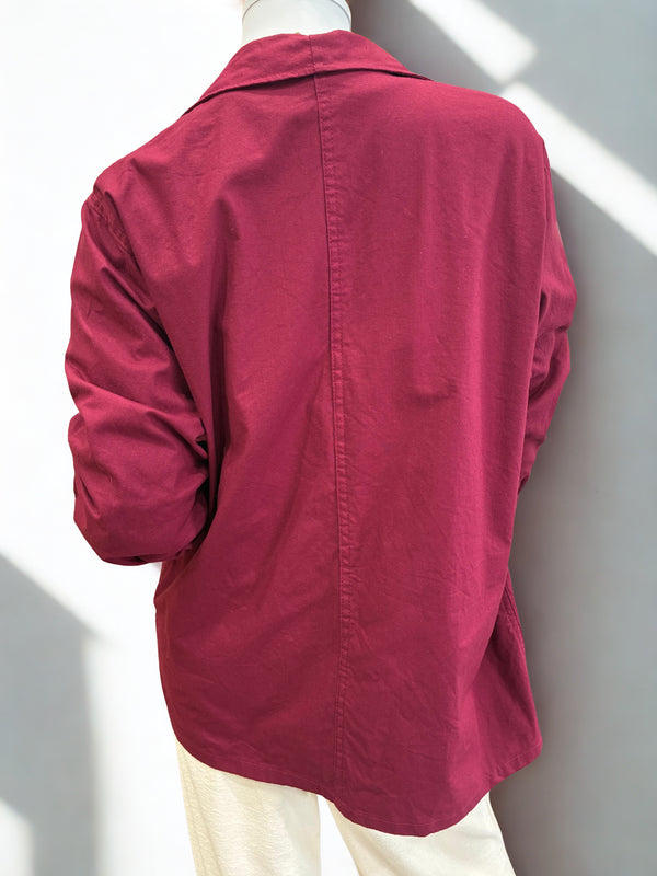 Veste Bleu de chine brodé Bordeaux