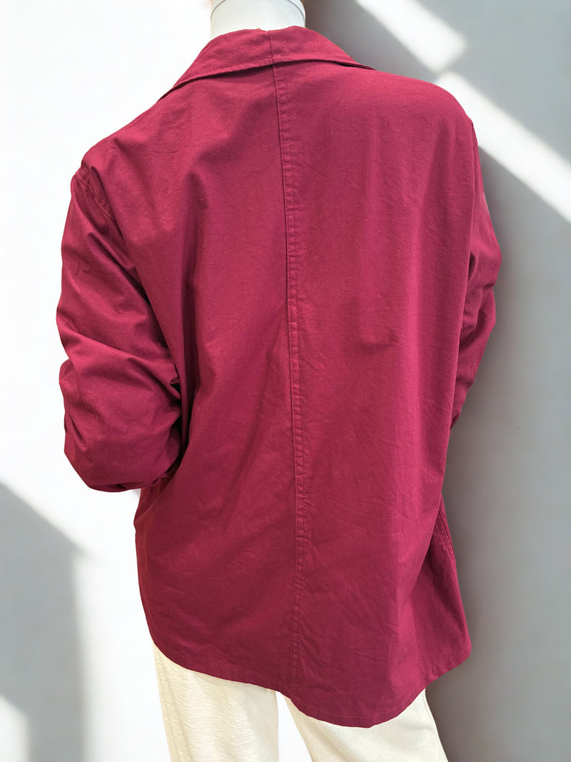 Veste Bleu de chine brodé Bordeaux
