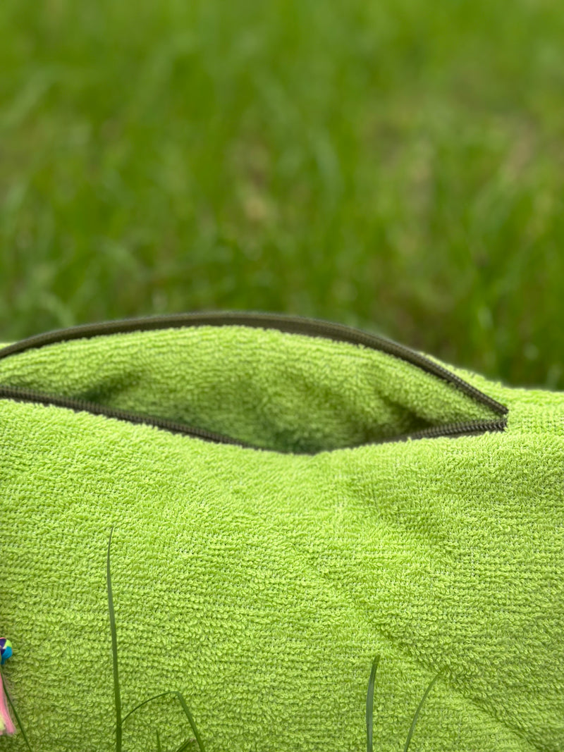 Pochette Océane Beach vert anis